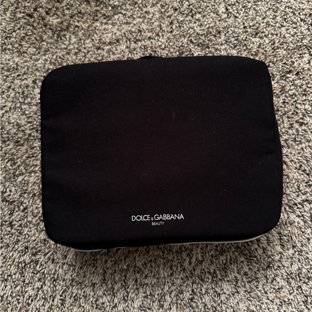 Dolce & Gabbana Black Toiletry Bag/Make Up Bag